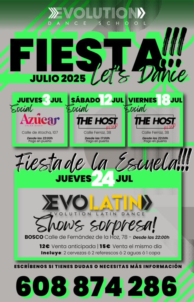 dónde bailar salsa y bachata verano madrid centro