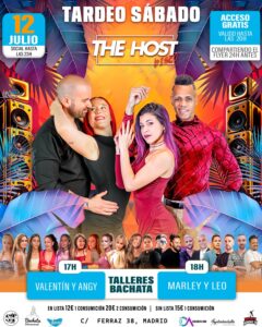 tardeo social bachata madrid centro The Host