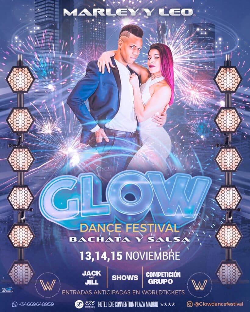 Marley y Leo en Glow Dance Festival Madrid