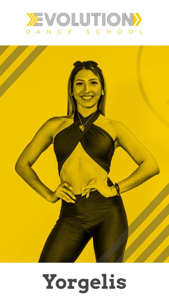 Yorgelis, profesora de baile en Evolution, Madrid
